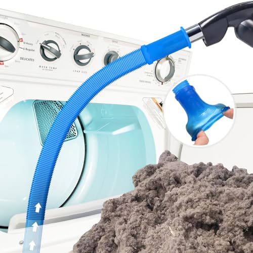 Sealegend Dryer Vent Cleaner Kit Vacuum Hose Attachment Compatible with Most Vacuum Cleaner, Quickly Lint Remover Cleaning Supplies - color: Blue
