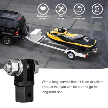 KVAEY 1/2" Scissor Jack Adapter, Scissor Jack Drill Adapter for 1/2 Inch Drive Socket or 13/16 Inch Lug Wrench, Drive Impact Wrench Automotive Sturdy Power Jacks Connector