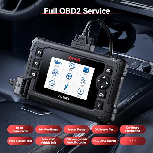 Bidirectional OBD2 Diagnostic Tool for BMW/Mini/Mercedes-Benz/Audi/Porsche/Volkswagen etc,2025 iCarsoft EU MAX Code Reader Scanner, All System, 44 Services - style: For European Cars