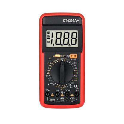 DT9205A+ Digital Multimeter, 1000V True RMS Auto-Ranging Voltmeter, Professional Electrician Tools with Temperature/Diode/Continuity Test, Anti-Burn & Full Protection for Home/Car/Industrial Use