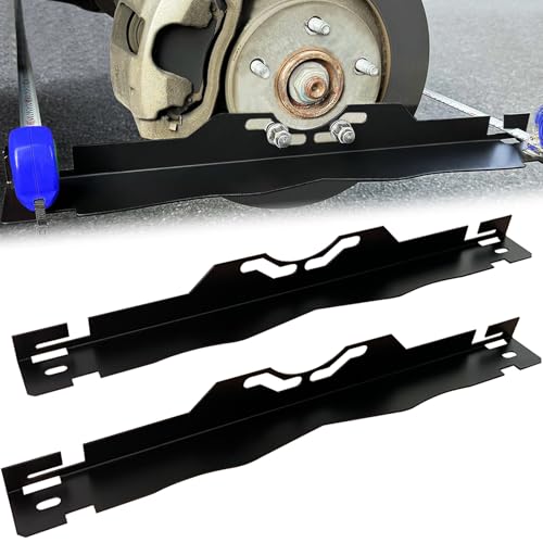 2PCS Wheel Alignment Tools, Accurate Camber Toe Alignment Measurements Plates Kit for Automative Car, Heavy Duty Stainless Steel DIY Align Measuring Tool Hanging Holes for Most Vehicles, Easy Mounted