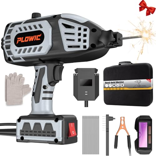 Portable Welding Machine 110V, Portable Handheld Welder with IGBT Inverter 5 Variable Current Adjustment, Electric ARC Stick Welder Gun for 1/16"-1/8" Rods, Carring Case &20 Rods Included - style: MMA120