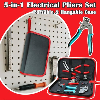 Auto fastener clip removal pliers – Automotive Electrical Tools & Clip removal tool Kit with Hose Clamp Pliers, Wire Terminal Separator, and Car Plug Connector - color: B-red 4pcs