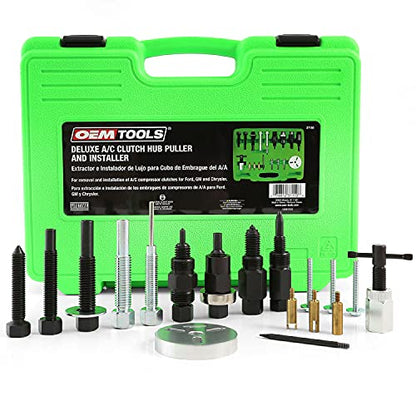 OEMTOOLS 37150 A/C Clutch Tool Kit, Removes and Installs Pressed-On AC Clutches, AC Compressor Clutch Kit for Use with Ford, GM, and Chrysler, Car Tools