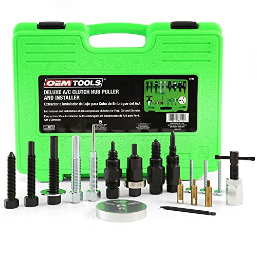 OEMTOOLS 37150 A/C Clutch Tool Kit, Removes and Installs Pressed-On AC Clutches, AC Compressor Clutch Kit for Use with Ford, GM, and Chrysler, Car Tools