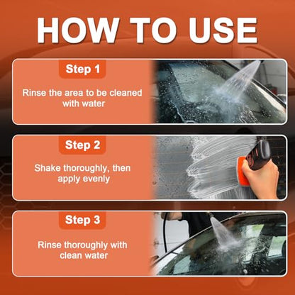 Automotive Oil Film Cleaning Brush for Car Windshield, Glass Emulsion Cleaner, 100g Roll-On Glass Oil Film Remover with Reusable Cleaning Board, Anti-Fog & Water-Resistant Coating for Safe Driving