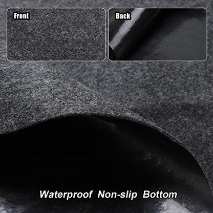 Roykaw Garage Floor Mat and Mechanic Pad, Motorcycle Parking Mat,Protect Floor from Spills, Drips, Splashes and Stains, Oil Absorbent/Cut to Size/Waterproof/Non Slip Design - 39.3" x 72.8" - size: 39.3x72.8"