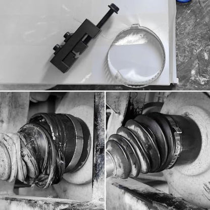CV Boot Clamp Pliers, Single Ear Hose Drive Shaft CV Axle Boot Clamp Removal and Installation Tool, Adjustable Jaw, Fits Toyota Lexus Subaru more, OEM 09521-24010