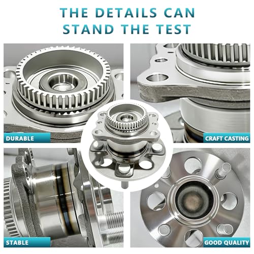 512483 Rear Wheel Bearing Hub Assembly for 2012-2017 Hyundai Accent, Kia Rio FWD, 52750-0U000 (2PCS) - size: 512483