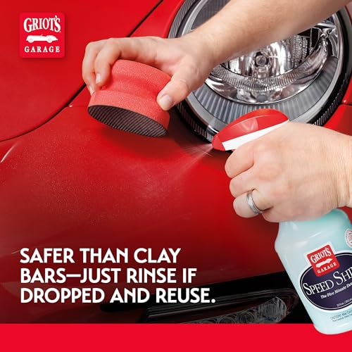 Griot's Garage Brilliant Finish Synthetic Clay for Car Detailing, Creates a Smooth Paint Surface and Lasts Longer Than Traditional Bars, 10691