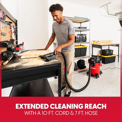 Vacmaster 8-Gallon 3.5 Peak HP Wet/Dry Shop Vacuum- VCM811PF 1101 - size: 8-Gallon