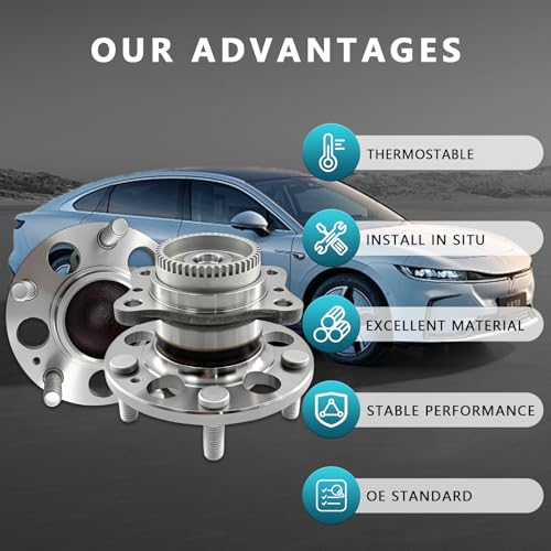 512492 Rear Wheel Bearing Hub Assembly for Hyundai Elantra 2011-2016 | Hub for Elantra GT 2013-2017, Veloster 2012-2017, Elantra Coupe, Kia Forte Forte5 Koup, Eliminates Noise, Simple Installation - size: 512492