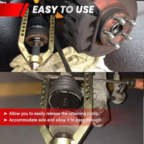 DASBET CV Joint Puller Tool 9 Holes | Universal Joint Removal Tool CVJ Axle Separator Tool Remover for Repairing