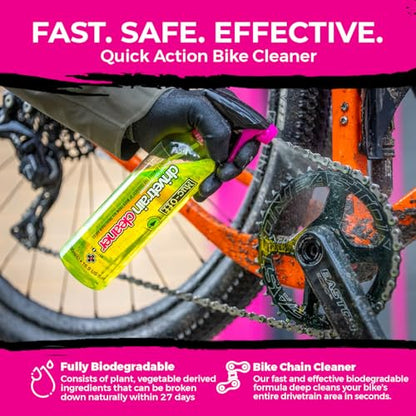 Muc-Off Nano Tech Bike Cleaner 1L | Biodegradable Formula, Safe on Carbon Fibre and All Surfaces | Breaks Down Dirt on a Molecular Level - size: 13.32 Fl Oz (Pack of 4)