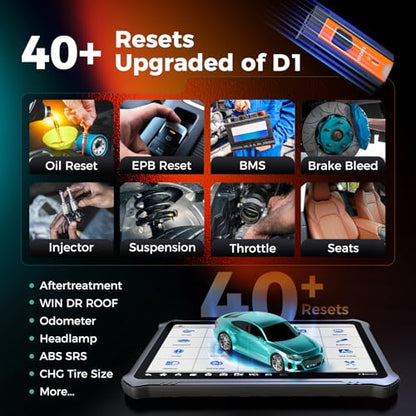 OTOFIX D1 PROS ECU Coding Diagnostic Scanner, Bi-Directional Scan Tool, 2 Years Updates, FCA Renault SGW, 5X AutoScan 2.0, 40+ Resets, CANFD DoIP, VAG Guided, All System Scan Tool, Upgraded of D1