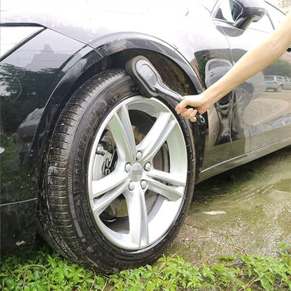 Zerodeko Tire Shine Applicator Pad Car Wheel Cleaning Brush with Replaceable Handle Sponge Tire Brush for Automotive Detailing and Rim Care 1pcs Set Suitable for Car Wheel