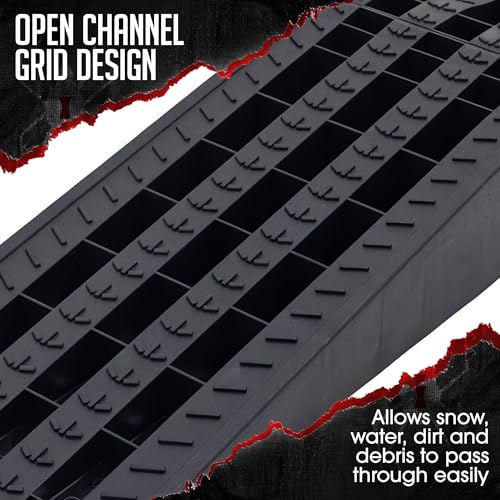 Car Service Ramps for Oil Change, 7,500 lb GAWR, 6.5" Lift, Underbody Access, Black Widow, Pair