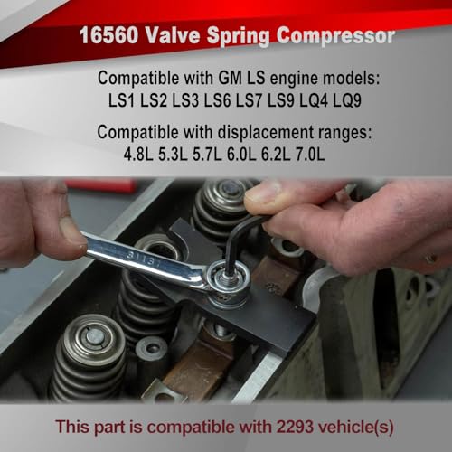 16560 Valve Spring Compressor Tool Fits for GM LS LSX LS1 LS2 LS3 LS6 LS7 LS9 LSA LQ4 LQ9 Engine
