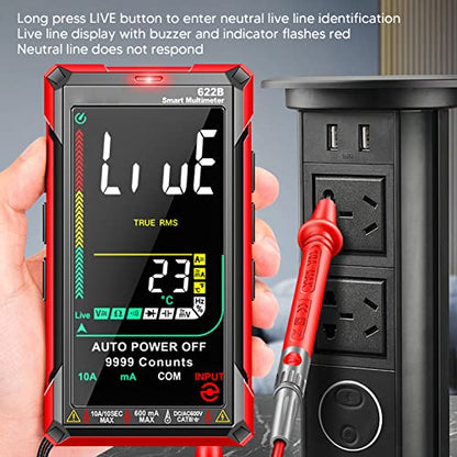 Digital Multimeter Kit Smart Touch Large Screen Rechargeable Digital Tester Fully Automatic Non Burning Ohm Amp Volt Meter