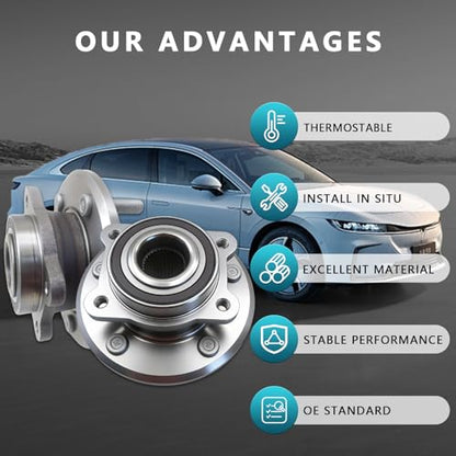 513286 Front Wheel Bearing Hub Assembly for Dodge Journey 2009-2020 | Eliminates Noise, Fixes ABS & Hub Issues, Simple Installation, Direct Bolt-On, OEM Quality, No Warning Lights, DIY Friendly - size: 513286