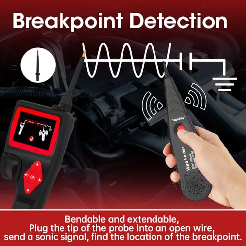 P200 Power Circuit Probe Kit, 9-30V Automotive Circuit Tester, Circuit Breaker Finder, Multimeter/Activating Component/Relay Test/Fuel Injector Tester/Oscilloscope/0~5V Power