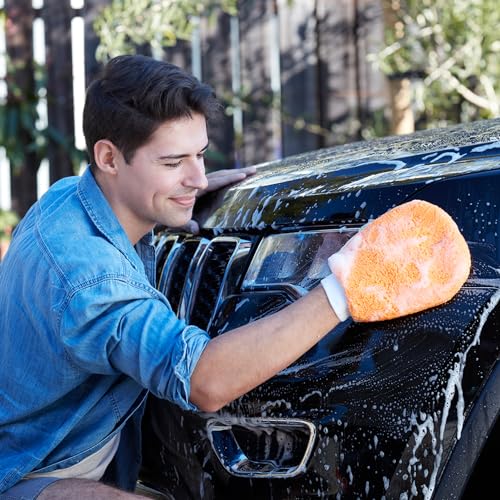 Armor All Microfiber Car Wash Mitts, Truck & Motorcycle Wash Supplies (Pack of 3) - size: 1 Count (Pack of 3), style: Wash Mitt