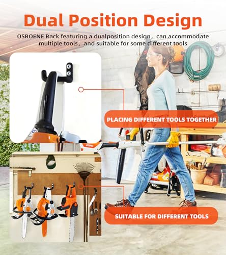 Chainsaw Hanger, 9 Pack Chainsaw Holder Wall Mount, Chainsaw Storage Hook | Heavy Duty Chainsaw Rock,Chainsaw Hook,Chainsaw Holder Wall Mount, Chain Saw Hanger, Organizes All Hangable Items for Garage - color: 9 Pack Hang