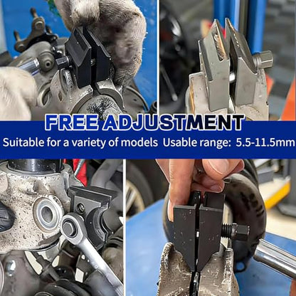 JUSTHERE Strut Spreader Tool, Universal Suspension Strut Split Hub Steering Knuckle Spreader Tool & Lower Ball Joint Separator for Ford Peugeot Volkswagen BMW