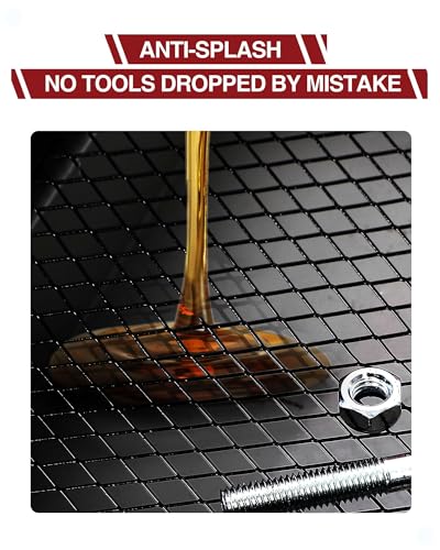 GarveeTech Oil Drain Pan, 15 gal Low Profile Oil Drain Pan, Oil Change Pan with 8 ft Hose & Folding Handle, Rolling Oil Drain Cart for Cars, Trucks, Buses, RVs - color: White, size: 15GAL-Manual