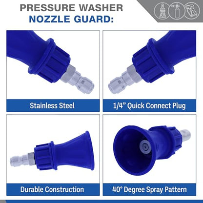 ESSENTIAL WASHER Short Pressure Washer Gun Swivel with Pressure Washer Foam Cannon Kit | Comes with Quick Connects and Nozzle Guard Tip - style: Stainless Swivel Gun With Foam Cannon