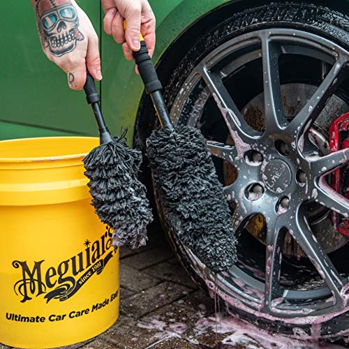 Meguiar's X1901EU Supreme Microfibre Wheel Brush, Large, Completely Safe Wheel Cleaning - size: Large