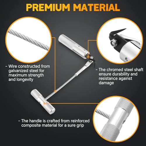7PCS Windshield Removal Tool Kit | Automotive Wind Glass Removal Hand Tool Car Windscreen Remover Set for Classic Vintage Car Windscreen Remover Set