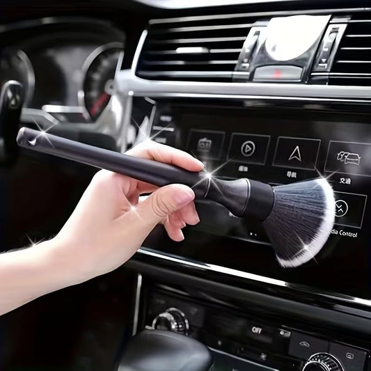 Car Interior Cleaning Brush with Soft Bristles - Dashboard & Vent Detail Brush Set, Dust Removal Tool for Car, Home, and Electronics - Durable Plastic, Ideal Christmas