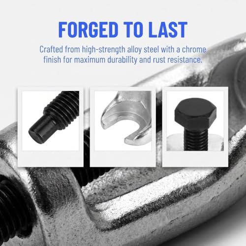 Tie Rod End Puller Ball Joint Separator Tool Metal Ball Head Extractor Silver 20 mm 27 mm 34 mm Universal Fit