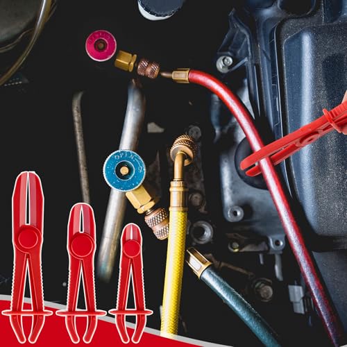 6 Pcs Hose Pinch Clamp Pliers Set, 3 Sizes, Nylon, Fuel Brake Radiator