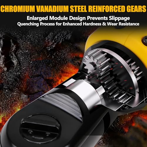 3/8" Cordless Ratchet Wrench,Compatible with DEWALT 20V MAX Battery,73.6 Ft-Lbs (100N.m) Brushless Electric Wrench Ratchet with Variable Speed Trigger,7 Sockets,1/4" Adaptor,3" Extension Bar