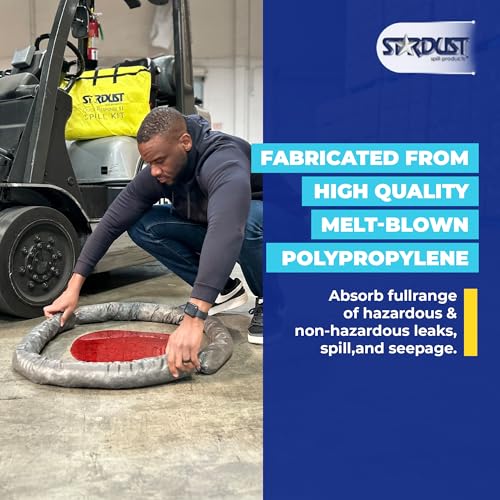 Stardust Spill Products Universal Spill Kit – OSHA Compliant Solution for Vehicles, Industrial, & Restaurant Use, Emergency Response Chemical, Water, & Bodily Fluid Cleanup, 6-Pack - size: 6 Pack