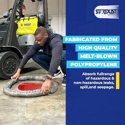 Stardust Spill Products Universal Spill Kit – OSHA Compliant Solution for Vehicles, Industrial, & Restaurant Use, Emergency Response Chemical, Water, & Bodily Fluid Cleanup, 6-Pack - size: 6 Pack