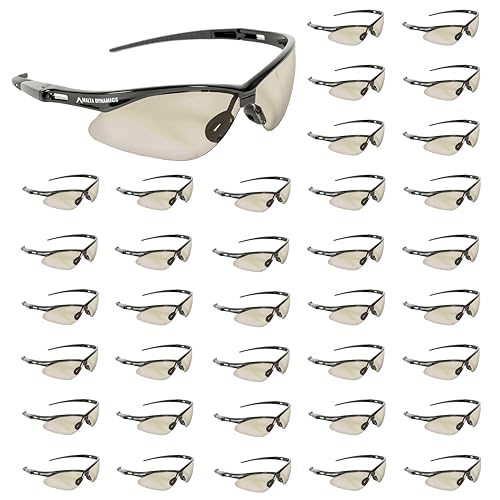 Malta Dynamics APEX Safety Glasses – Anti Scratch and Anti Fog Protection, Construction Safety Glasses for Men and Women, ISEA & ANSI Z87 Compliant (Indoor/Outdoor, 36 Pairs) - color: Indoor/Outdoor - 36 Pair