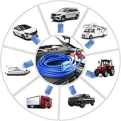 TOPDC Quick Connect Jumper Cables, 1 Gauge, 5 Feet, Heavy Duty | Quick connect power cable uses 1 Gauge wiring with a 5 Feet reach for cars, SUVs and trucks - size: 1Guage-5FT
