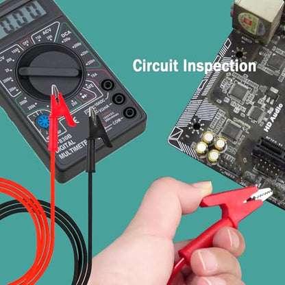 Alligator Clip to Alligator Clip Silicone Jumper Wire 12AWG | Dual-Ended Alligator Clip Electrical Test Leads 5.9 ft Cable for Multimeter Electrical Testing(Y-Y 12A 1.8m) - size: 5.9ft 12AWG 1 pair