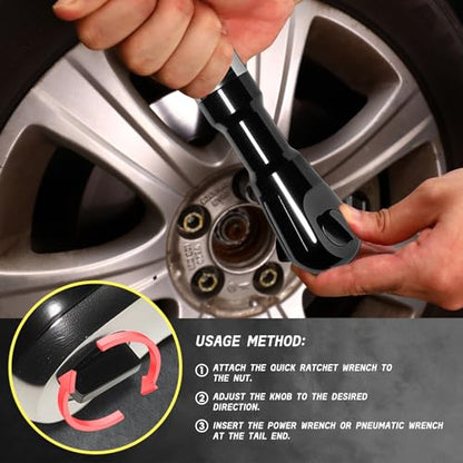 1/2 Inch Offset Extension Wrench Impact Ratchet, 120Nm Impact Ready Electric Extension Wrench with 42T Precision Gear, 430mm Ratchet Extension for Narrow Auto Repair Working Environments - color: 430mm-silvery