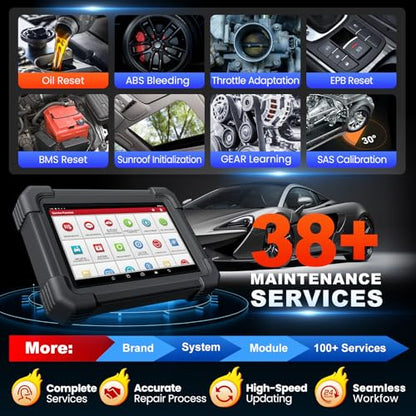 LAUNCH X431 PRO TT 2026 Newly Bidirectional Scan Tool, Bluetooth Launch Scanner with DBSCar VII Connector, 38+ Reset for All Cars, Online ECU Code, CANFD, FCA AutoAuth, VAG Guide, 2 Yrs Free Update
