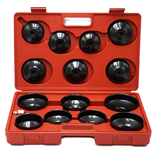 Oil Filter Socket Set 14pcs 3/8" Cap Wrenches Tool Kit