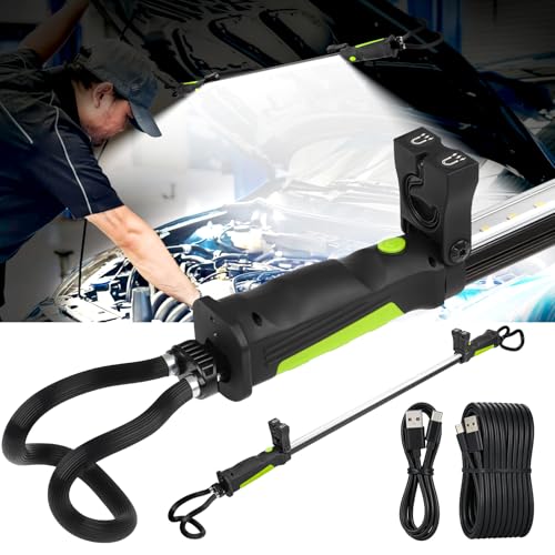 Aaleds Underhood Work Light bar,2000LM, Magnetic 5200mAh Rechargeable LED | Mechanic light,Super Bright,Cordless Under Hood Light,Automotive Light for Car Repairing/Garage/Workshop,Gift for man/father