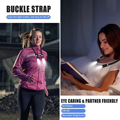 LEDGLE Neck Rechargeable Knitting Light with 3 Adjustable Brightness, Flexible Soft Silicone Arms - Hands Free Braiding Light for Reading, Crochet, Camping Repairing - style: Old Design- Black