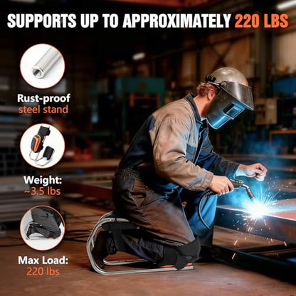 Knee Pads for Work With Seat,Upgraded Adjustable&Detachable Ergonomic Knee Seat,Kneeler Seat for Gardening,Farms,Construction,Tiling Flooring and Cleaning for Men Women,Optimal Knee Protection,Ankle Support - style: Kneeler Seat