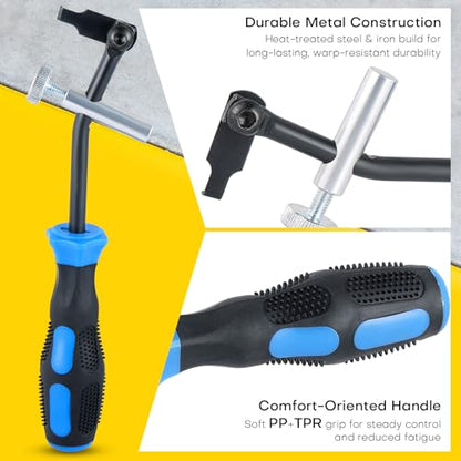 58430 Shaft Type Seal Puller | Seal Puller, Camshaft & Crankshaft Oil Seal Removal Tool, Seal Puller Tool for Automotive and Motorcycle Engine Repair