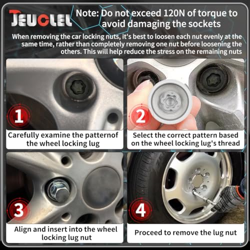 061 Wheel Locking Nut Key for BMW Mini, Socket (OD 29mm-ID 26mm) | Wheel Lock Nut Socket Adapter, Anti-Theft Lug Nut Removal Tool, Anti-Theft Screw Remover, Repair Tool, Tyre Fitting, garage - size: Socket 061