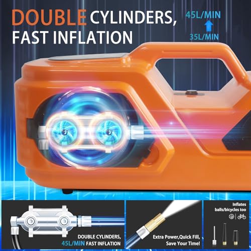 E-HEELP 5 ton Cordless Electric car Jack kit with Hydraulic Lift,Lithium Battery & Double Cylinder air Pump & LCD Touch Screen - Portable car Jack and Stand kit Includes Impact Wrench